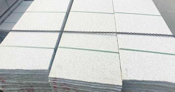 黄山芝麻白毛板，石材毛板