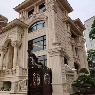 黄山黄金麻别墅外墙异形定制