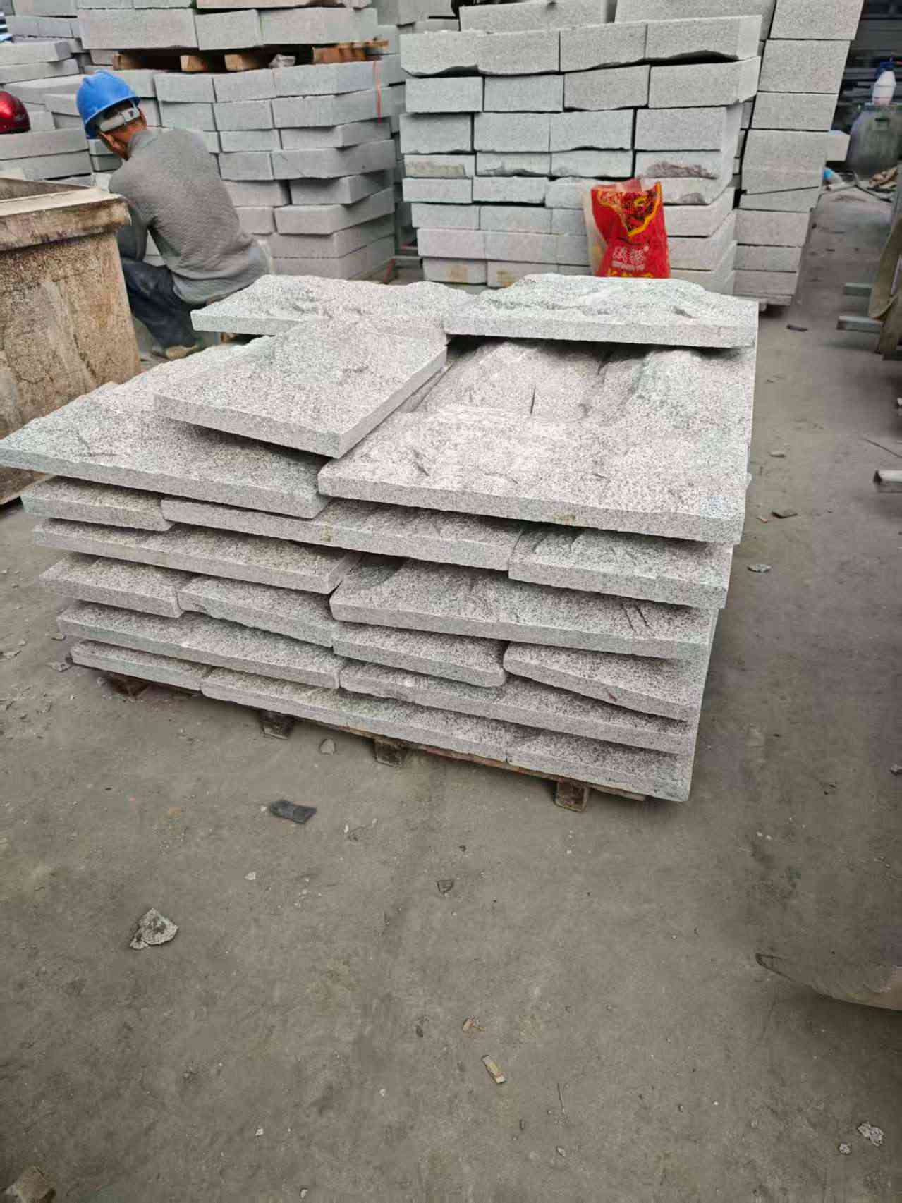 黄山芝麻白蘑菇石，自然面