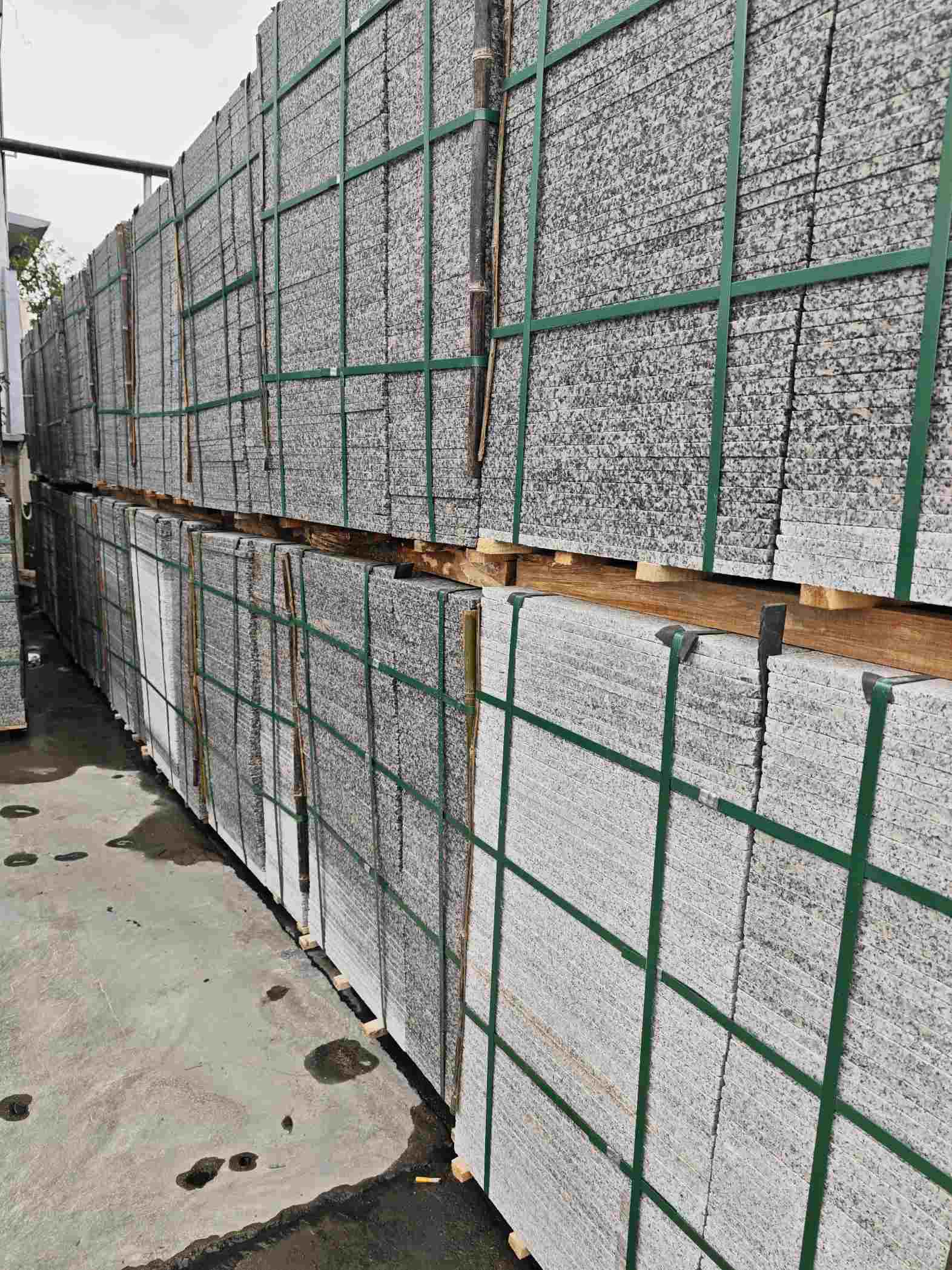 黄山芙蓉白地铺石，石材地铺石