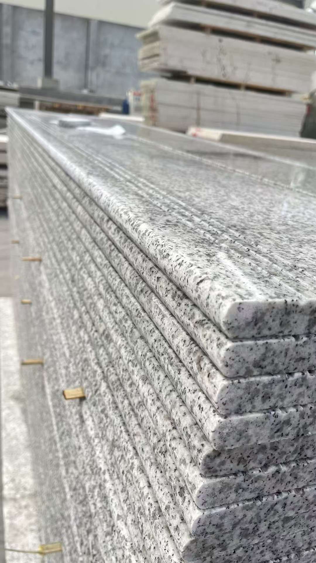 黄山芝麻白楼梯踏步 花岗岩楼梯板材